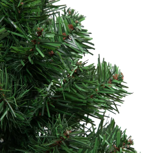 Northlight 2.5 Feet Tall And Smaller>12" Mini Canadian Pine Full Artificial Christmas Tree In Faux Wood Base - Unlit