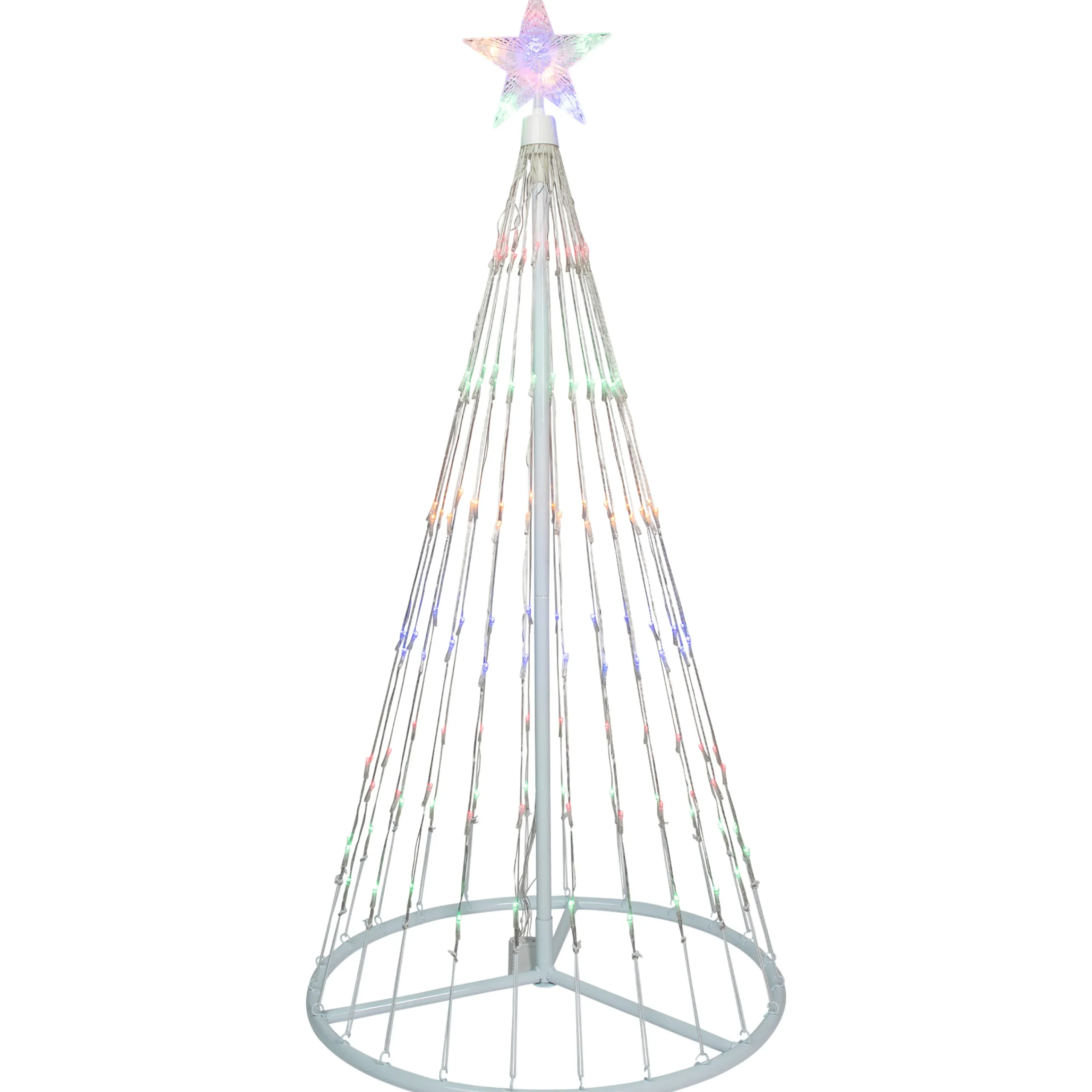 Northlight Yard Art Trees>4' Multi-Color Led Lighted Show Cone Christmas Tree Outdoor Decoration