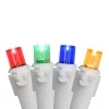 Northlight 100 Multicolor Led Wide Angle Christmas Lights - 33 Ft White Wire