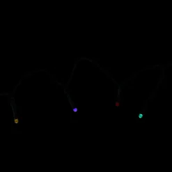 Product Works 15 Multi-Color Micro Led Christmas Lights - 5.7 Ft Green Wire