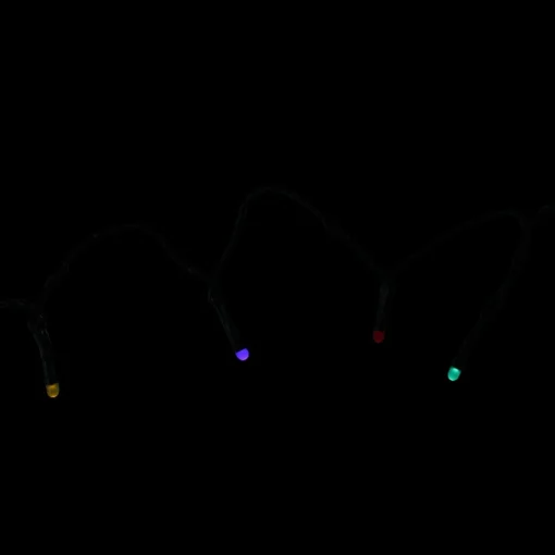 Product Works 15 Multi-Color Micro Led Christmas Lights - 5.7 Ft Green Wire