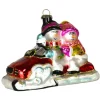 GC Home & Garden Snowmen>6.5" Multi-Color Snowmobile Buddies Hand Blown Glass Hanging Figurine Ornament