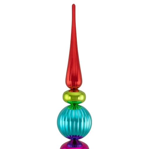 Commercial*Northlight 54" Multi-Color Topiary Finial Tower Commercial Christmas Decoration