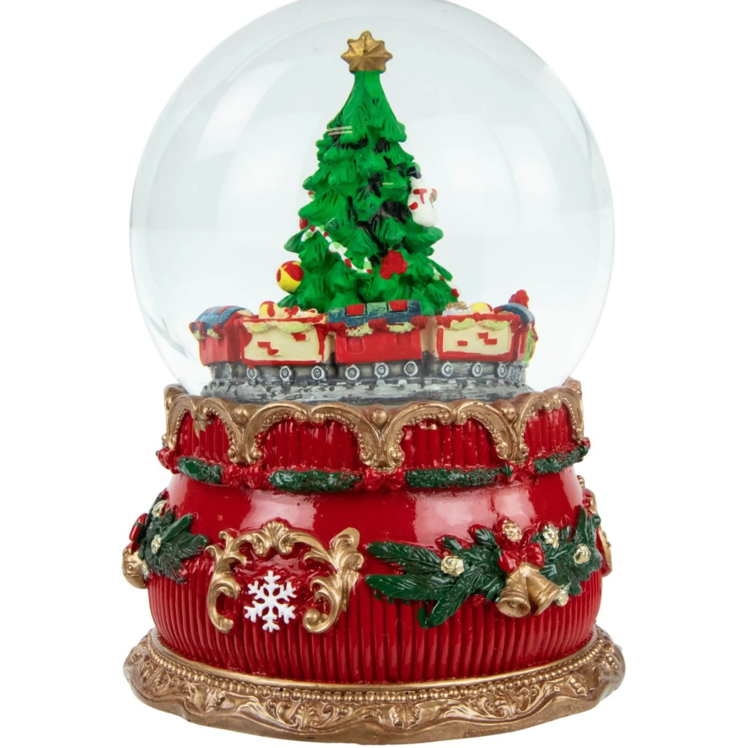Snow Globes*Northlight 5.5" Musical Christmas Tree And Train Water Globe