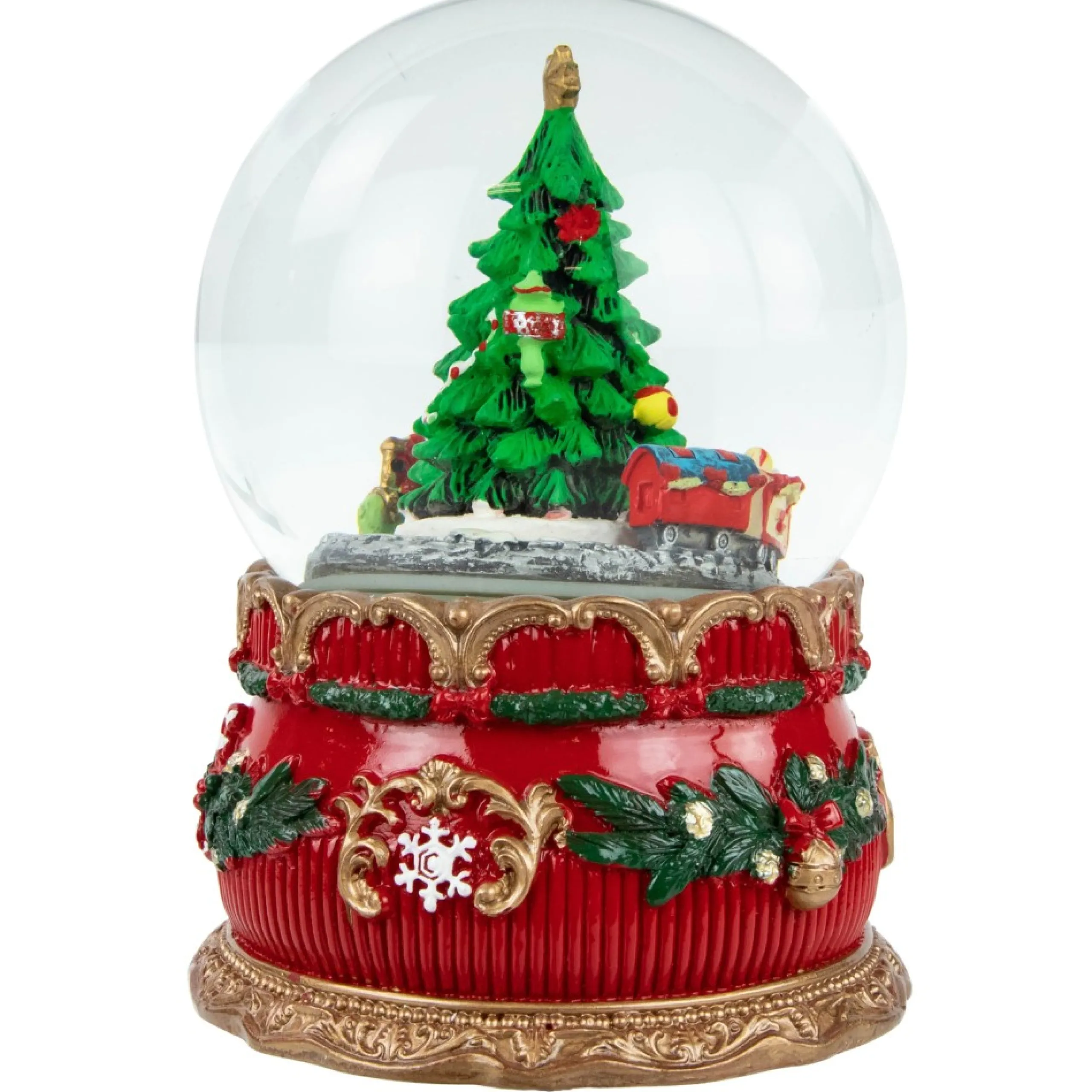 Snow Globes*Northlight 5.5" Musical Christmas Tree And Train Water Globe