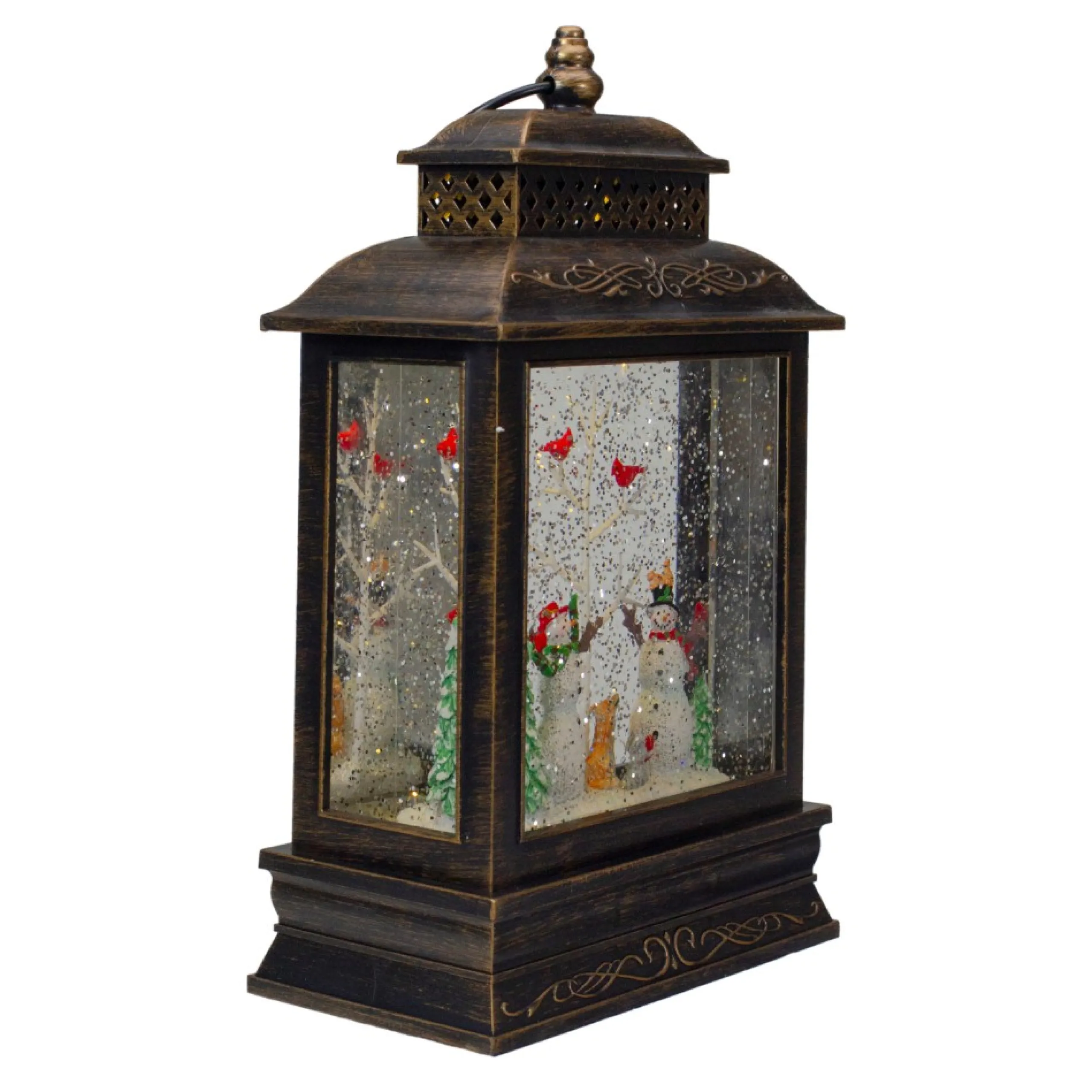 Snow Globes*Northlight 12" Musical Lighted Snowmen Christmas Snow Globe Lantern