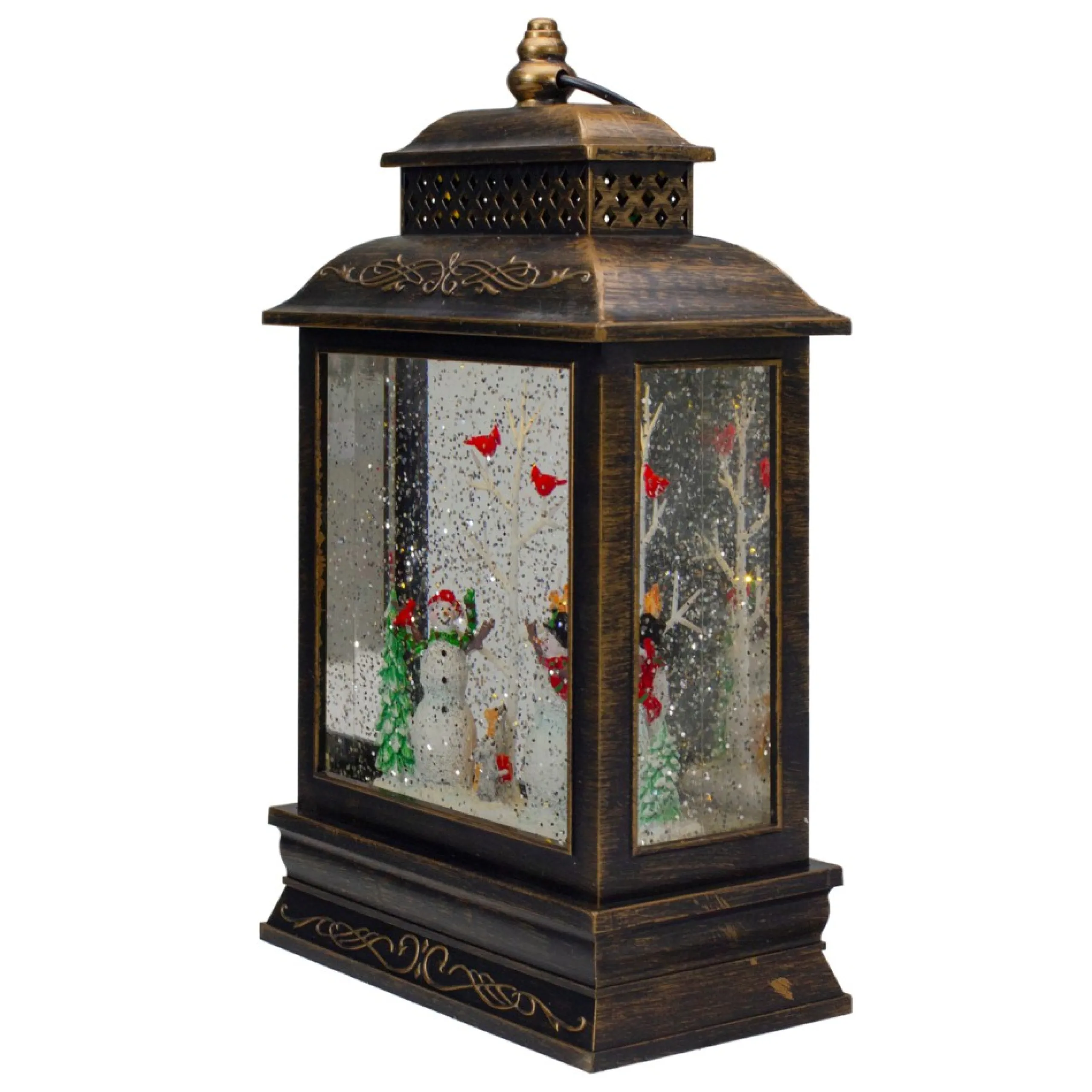 Snow Globes*Northlight 12" Musical Lighted Snowmen Christmas Snow Globe Lantern