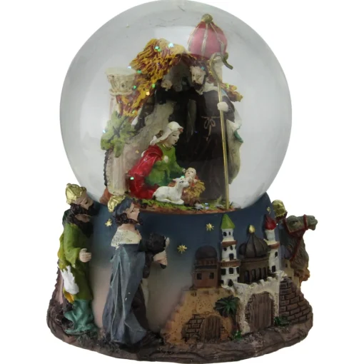 Snow Globes*Northlight 5.75" Nativity Manger Scene Religious Christmas Musical Snow Globe