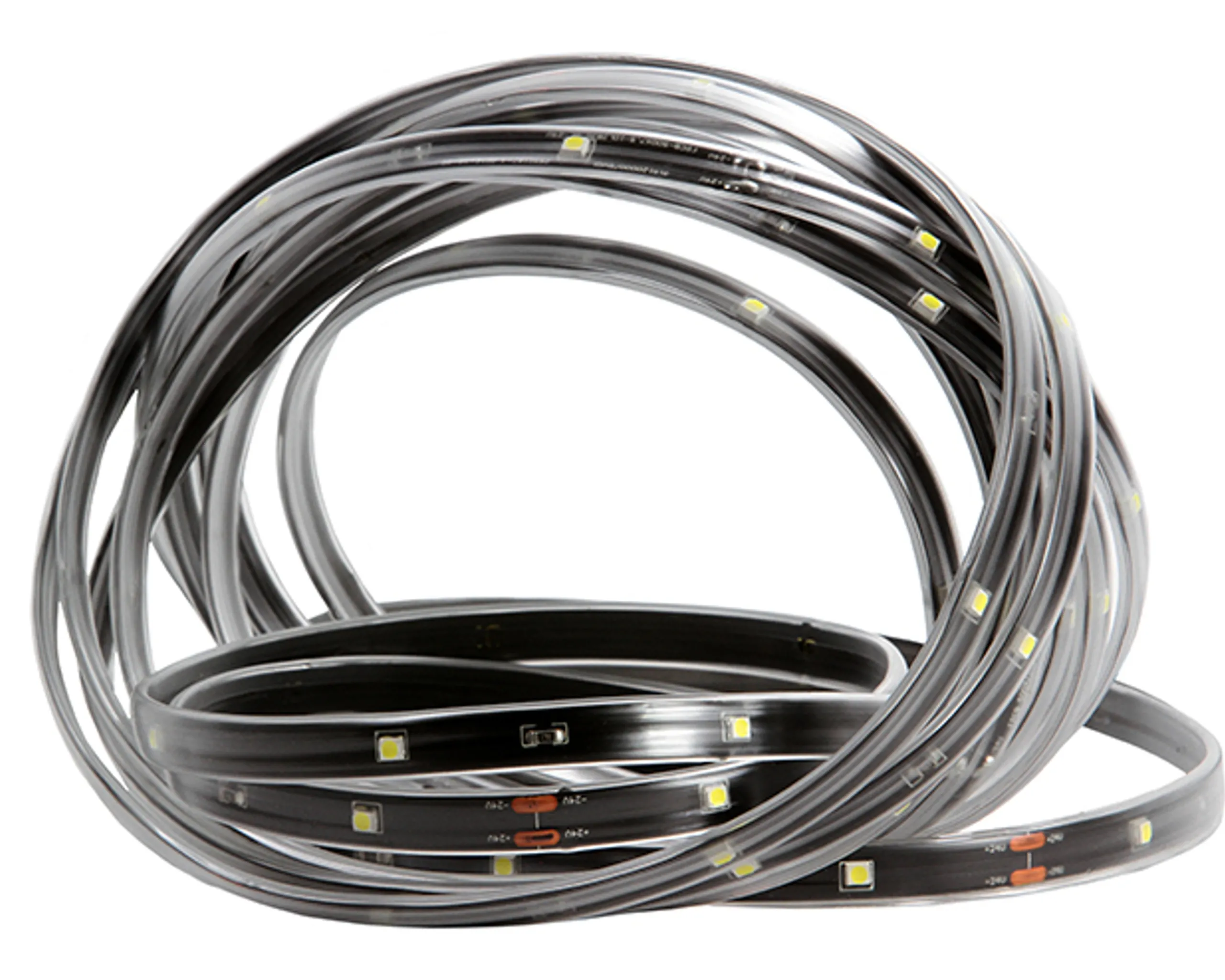 CC Christmas Decor 18' Orange Led Outdoor Christmas Linear Tape Lighting - Black Finish