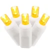 Vickerman 100 Orange Led Wide Angle Commercial Grade Christmas Lights - 48.75 Ft White Wire