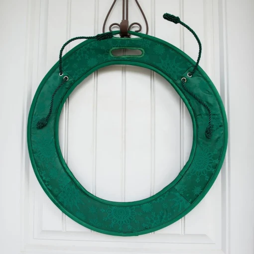 Wreath Accessories*Northlight 30" Oversized Green Snowflake Christmas Wreath Deluxe Door Saver With Ties
