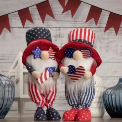 Northlight 12.25" Patriotic Rocket 4Th Of July Americana Gnome