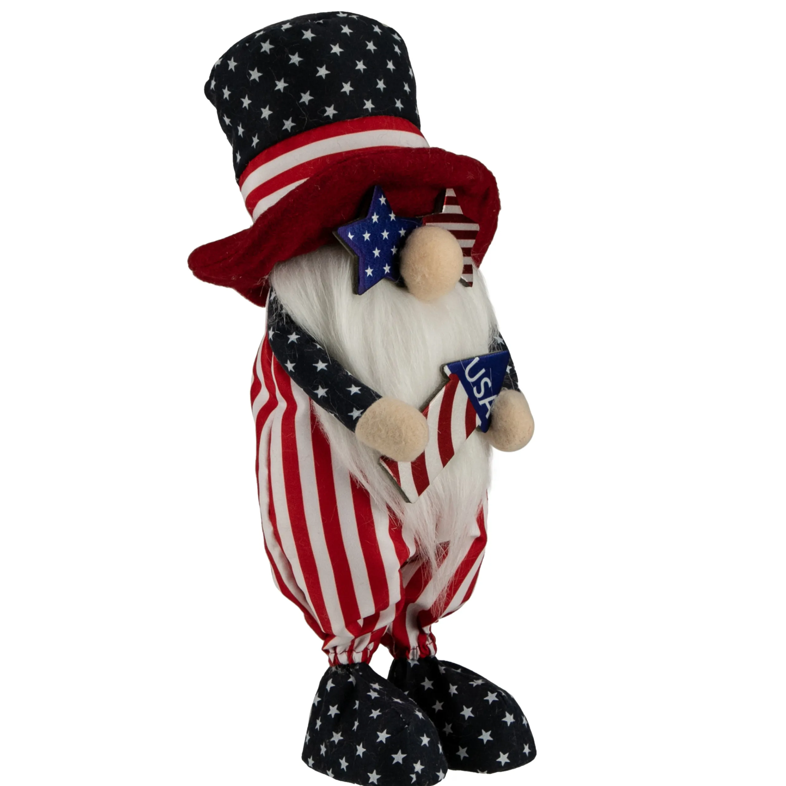 Northlight 12.25" Patriotic Rocket 4Th Of July Americana Gnome