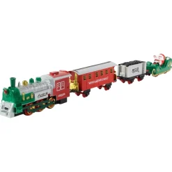 Trains*Northlight 36 Pc Battery Operated Lighted And Animated Train Set With Raised Track And Sound