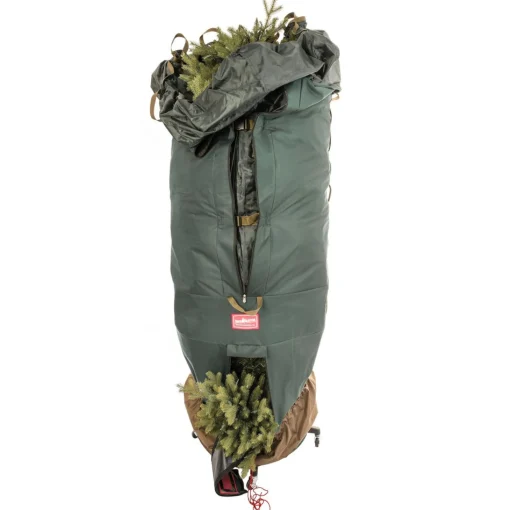 Tree Storage*Tree Keeper 80" Pine Green Large Girth Upright Christmas Tree Storage Bag With Rolling Tree Stand