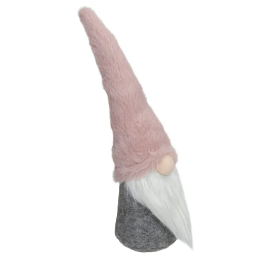 Gnomes*Northlight 11" Pink And Gray Standing Gnome Christmas Decoration