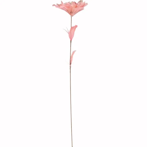 Sprays, Branches & Picks*Northlight 20.75" Pink Feather Peony Artificial Christmas Floral Pick