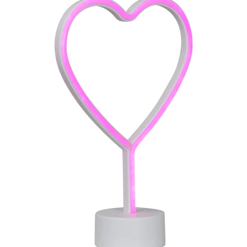 Northlight 11.5" Pink Heart Led Neon Style Valentine's Day Table Sign