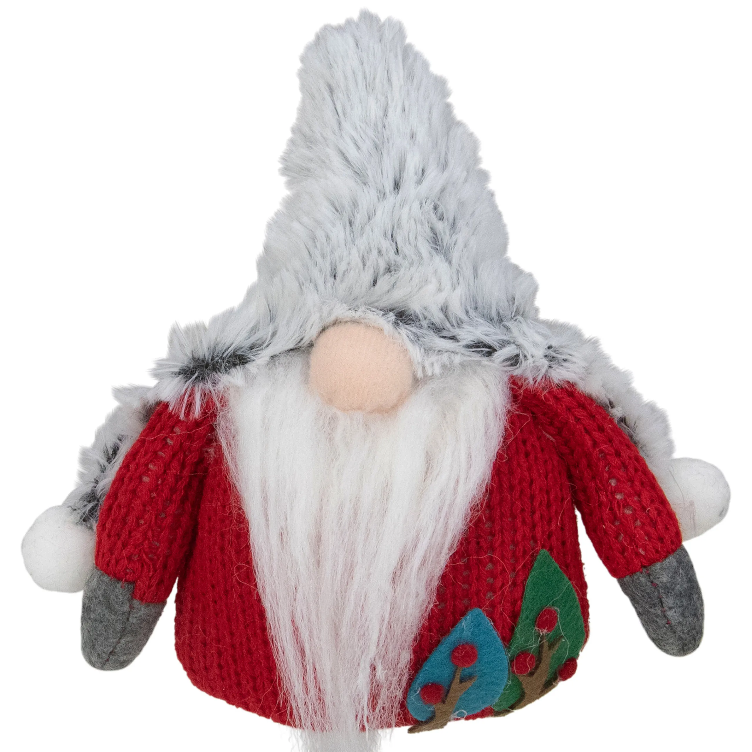 Northlight Fantasy & Sci Fi>6" Plush Red And Gray Stuffed Christmas Gnome