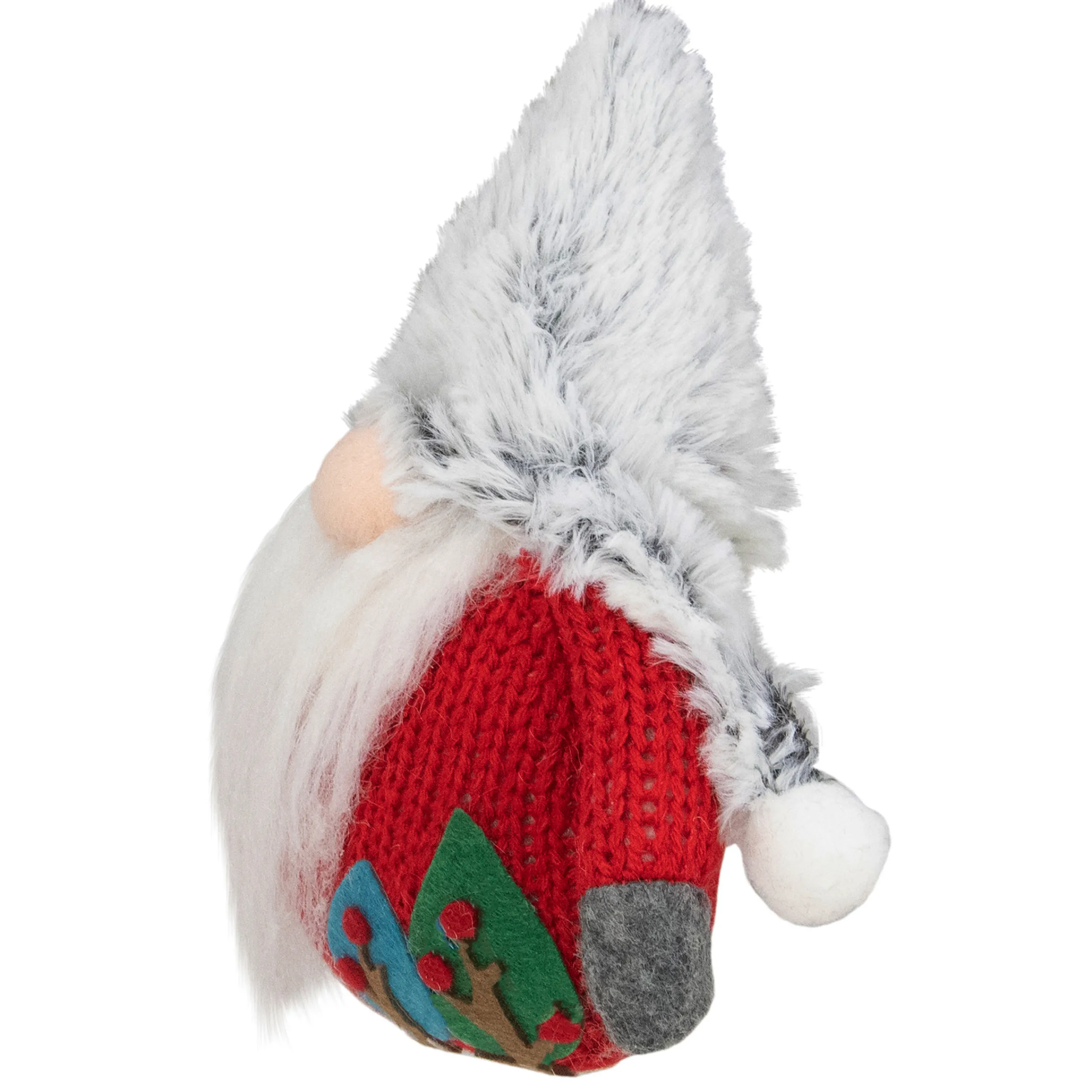 Northlight Fantasy & Sci Fi>6" Plush Red And Gray Stuffed Christmas Gnome