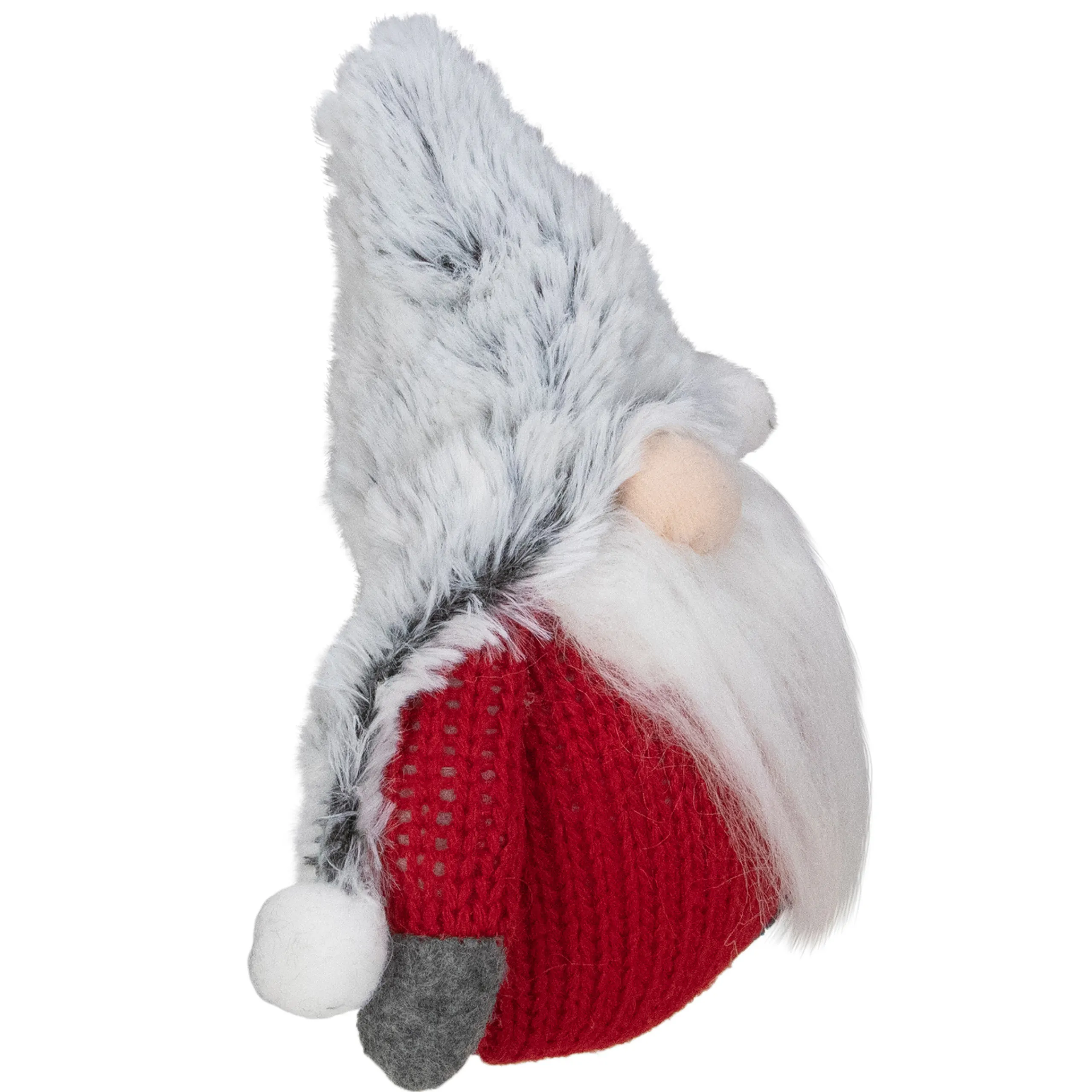 Northlight Fantasy & Sci Fi>6" Plush Red And Gray Stuffed Christmas Gnome
