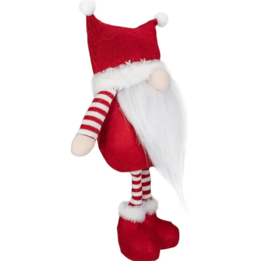 Gnomes*Northlight 18.5" Plush Red And White Standing Tabletop Gnome Christmas Decoration
