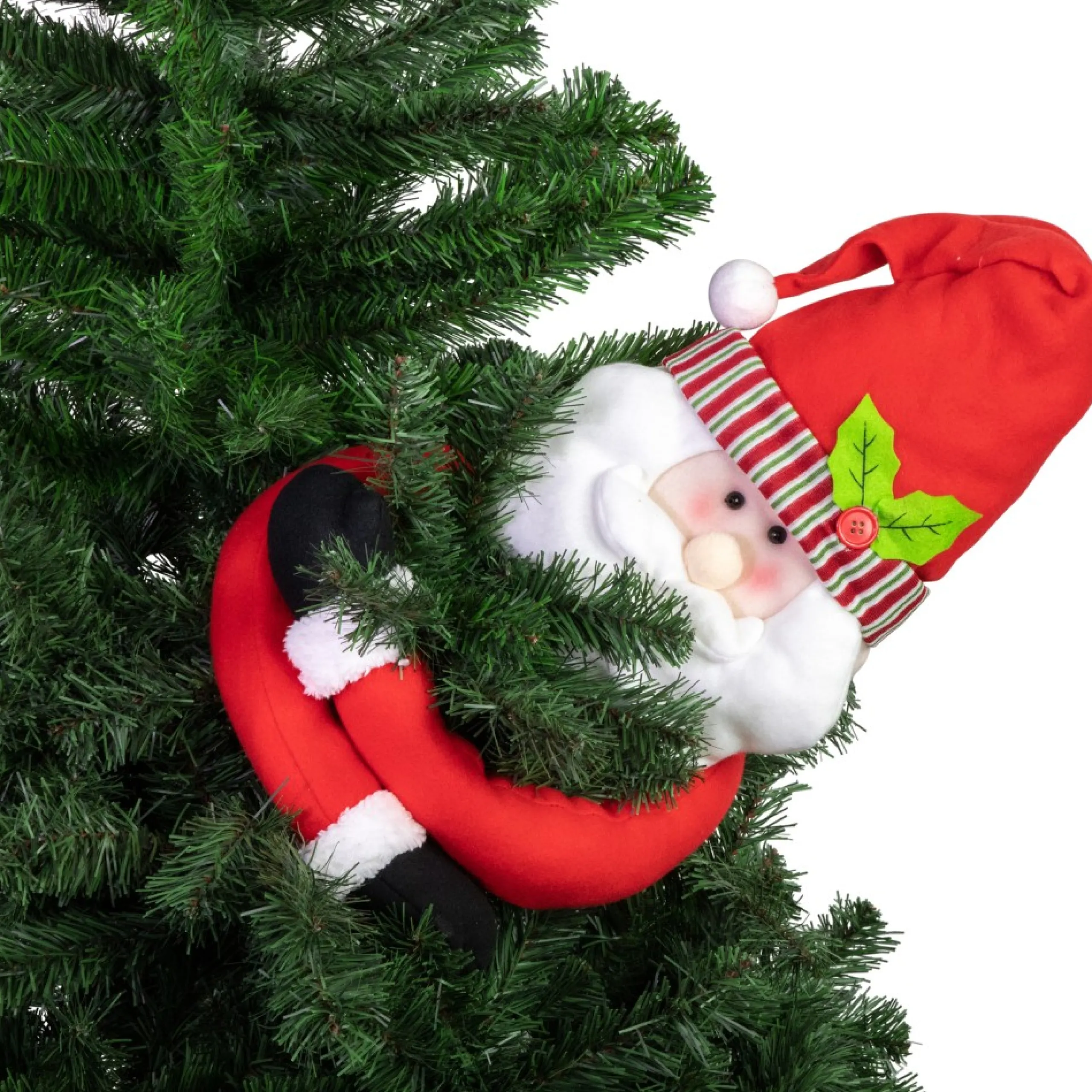 Santa Tree Toppers*Northlight 27" Plush Santa Claus Christmas Tree Topper, Unlit