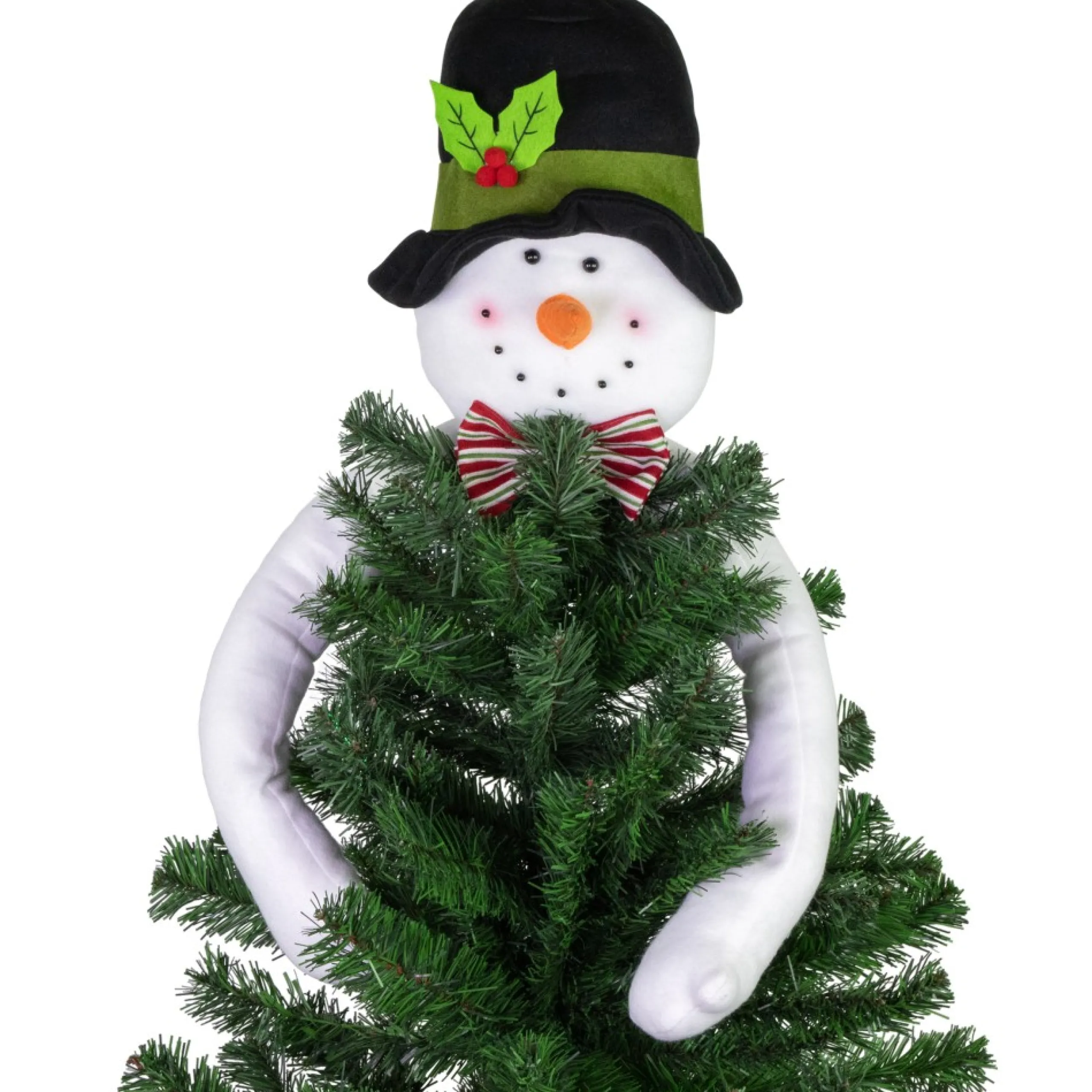 Unlit Tree Toppers*Northlight 25" Plush Snowman Christmas Tree Topper, Unlit