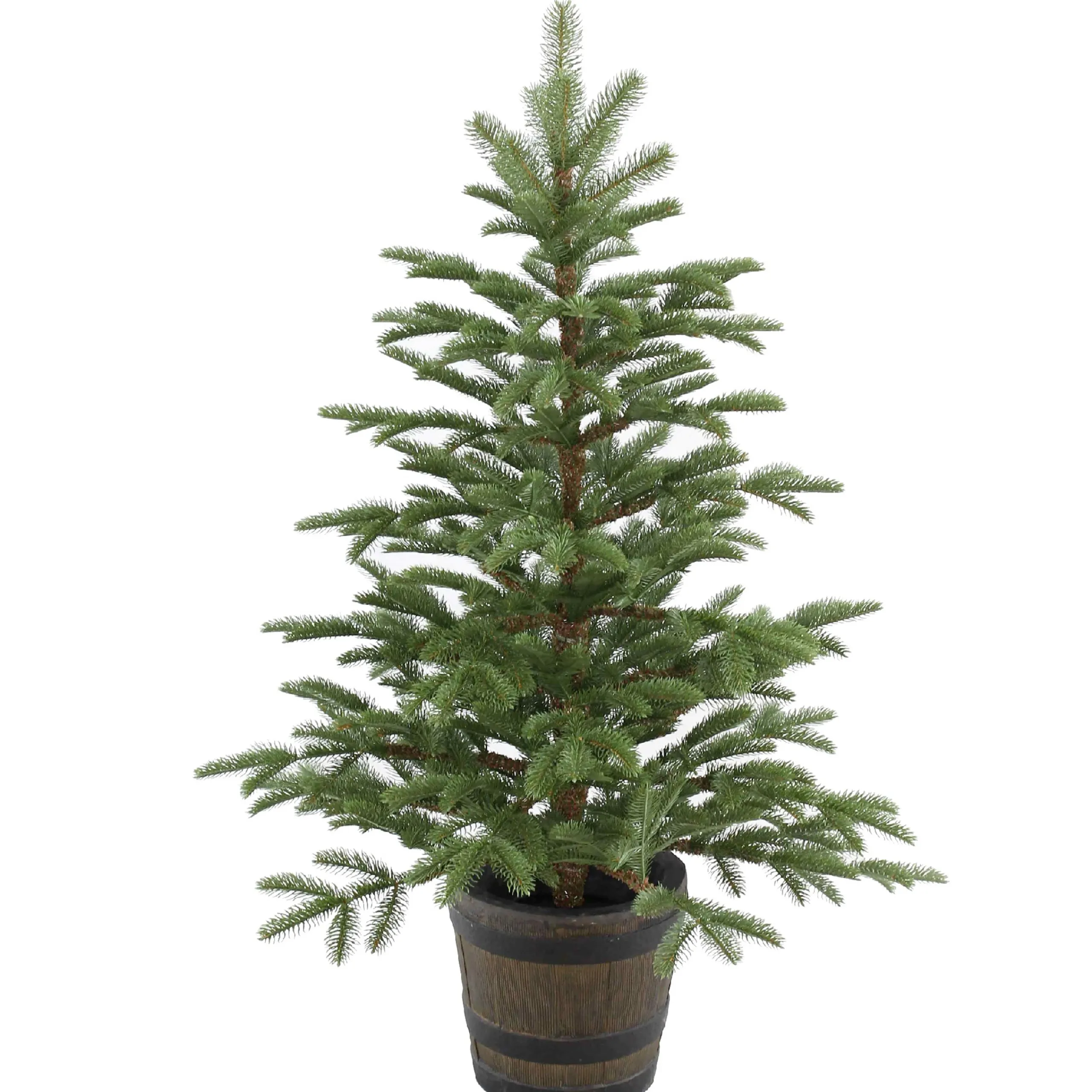 National Tree Company Potted Trees>4' Potted Norwegian Spruce Entrance Artificial Christmas Tree, Unlit