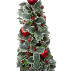 Allstate Potted Trees></noscript>2.75' Potted Pine Cone And Berry Holly Pencil Artificial Christmas Tree - Unlit