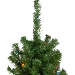 Northlight 6 And 6.5 Feet Tall></noscript>6' Pre-Lit Alberta Pine Slim Artificial Christmas Tree - Multi Lights