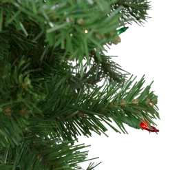 Northlight 6 And 6.5 Feet Tall></noscript>6' Pre-Lit Alberta Pine Slim Artificial Christmas Tree - Multi Lights