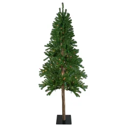 Northlight 7 And 7.5 Feet Tall>7' Pre-Lit Alpine Artificial Christmas Tree - Multi Lights