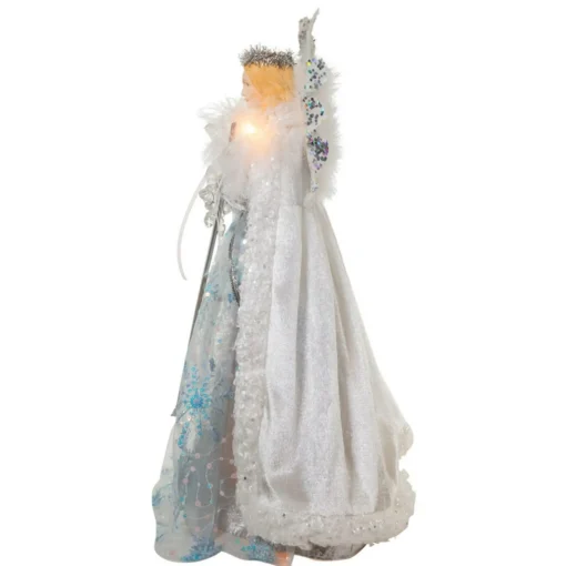 Angel Tree Toppers*KSA 16" Pre-Lit Angel With Staff Christmas Tree Topper