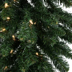 Northlight 3 And 3.5 Feet Tall></noscript>3' Pre-Lit Buffalo Fir Artificial Christmas Wall Or Door Tree, Clear Dura Lights