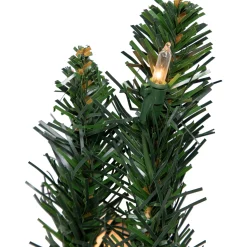 Northlight 3 And 3.5 Feet Tall></noscript>3' Pre-Lit Buffalo Fir Artificial Christmas Wall Or Door Tree, Clear Dura Lights