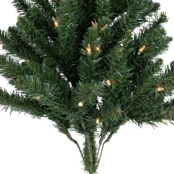 Northlight 3 And 3.5 Feet Tall></noscript>3' Pre-Lit Buffalo Fir Artificial Christmas Wall Or Door Tree, Clear Dura Lights