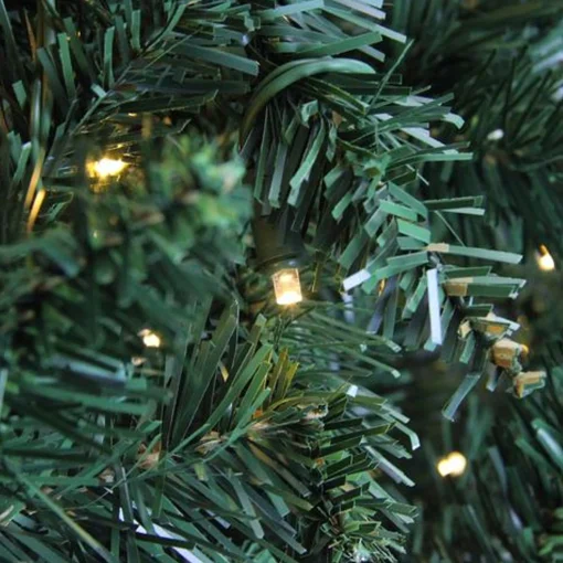 Northlight 4 And 4.5 Feet Tall>4.5' Pre-Lit Buffalo Fir Full Artificial Christmas Tree - Warm White Led Lights