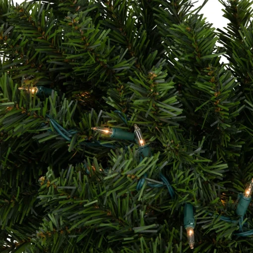 Pre-Lit Swags*Northlight 32" Pre-Lit Canadian Pine Artificial Christmas Swag - Clear Lights