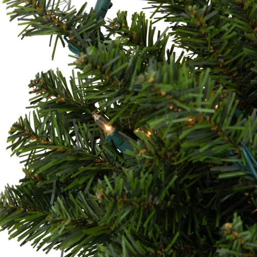 Pre-Lit Swags*Northlight 32" Pre-Lit Canadian Pine Artificial Christmas Swag - Clear Lights