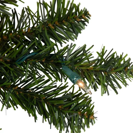 Pre-Lit Swags*Northlight 32" Pre-Lit Canadian Pine Artificial Christmas Swag - Clear Lights