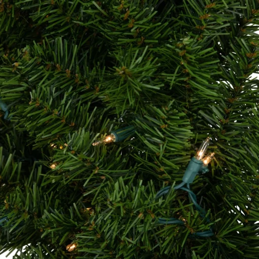 Pre-Lit Wreaths*Northlight 36" Pre-Lit Canadian Pine Artificial Christmas Wreath, Clear Lights
