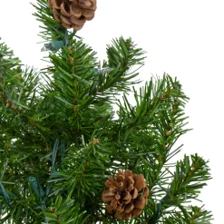 Northlight 3 And 3.5 Feet Tall></noscript>3' Pre-Lit Canadian Pine With Pine Cones Artificial Christmas Tree - Clear Lights