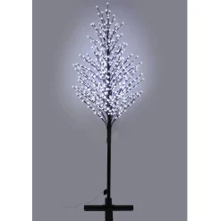 Hi-Line Gifts 8 And 8.5 Feet Tall></noscript>8' Pre-Lit Cherry Blossom Artificial Tree With Led Clear Floral Lights
