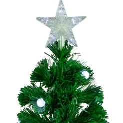 Northlight Fiber Optic Trees></noscript>3' Pre-Lit Color Changing Fiber Optic Artificial Christmas Tree With Balls