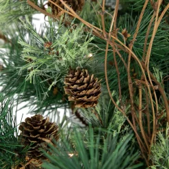 Northlight Wall Trees></noscript>2' Pre-Lit Country Mixed Pine Artificial Christmas Wall Tree - Clear Lights