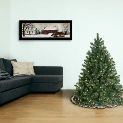 National Tree Company 4 And 4.5 Feet Tall></noscript>4.5' Pre-Lit Downswept Douglas Blue Fir Christmas Tree, Clear Lights