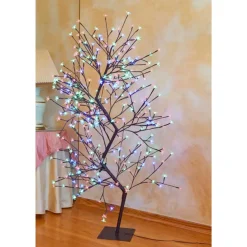 Hi-Line Gifts 5 And 5.5 Feet Tall></noscript>5.25' Pre-Lit Dual Control Cherry Blossom Artificial Tree With 336 Led Lights