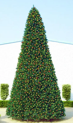Northlight 15 Feet And Taller>16.5' Pre-Lit Everest Fir Commercial Christmas Tower Tree - Multicolor C7 Led Lights