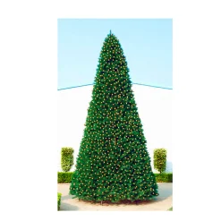 Northlight 15 Feet And Taller>16.5' Pre-Lit Everest Fir Commercial Tower Christmas Tree - Warm White C7 Led Lights